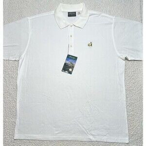 NWT Masters Collection Mens XXL Golf Polo Shirt White Mercerized Cotton New 2XL